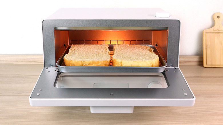 Toast in convection oven