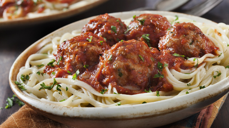 Spaghetti and meatballs 