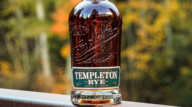 Bottle of Templeton Rye