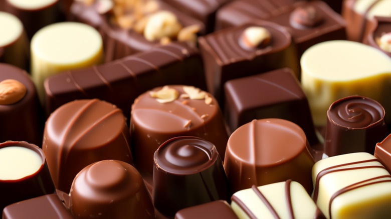 Assortment of chocolate