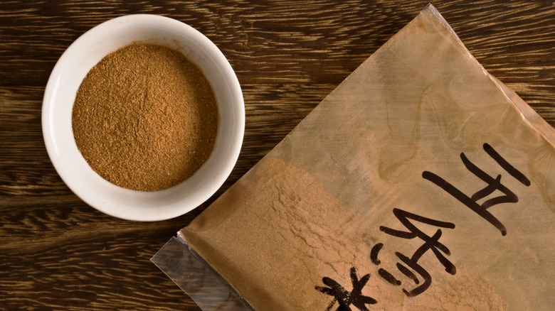 Close-up of ground Chinese five-spice powder
