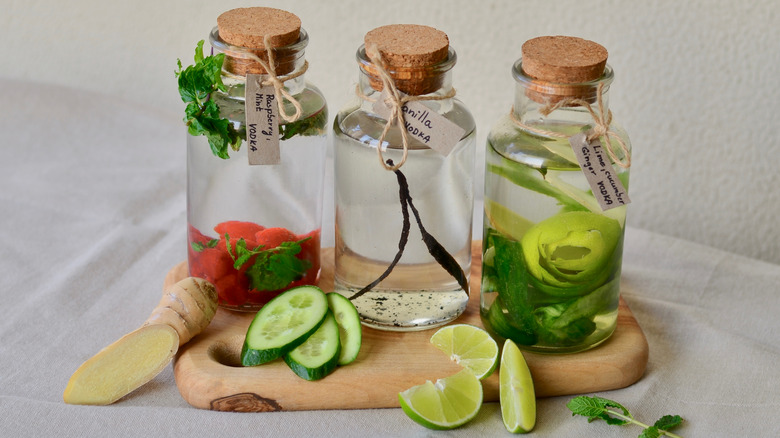 vodka bottle on counter