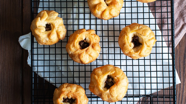 fried hand pies on cooling rack