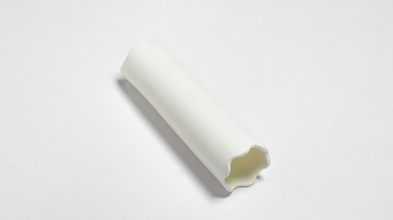 White silicone garlic peeler