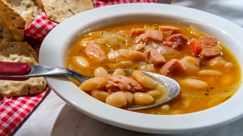 Bowl of bean soup