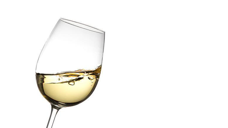 Glass of white wine