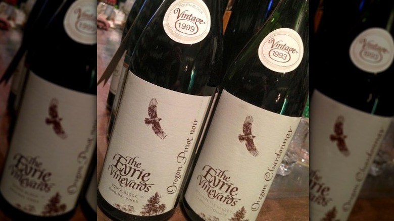 Eyrie wine bottles