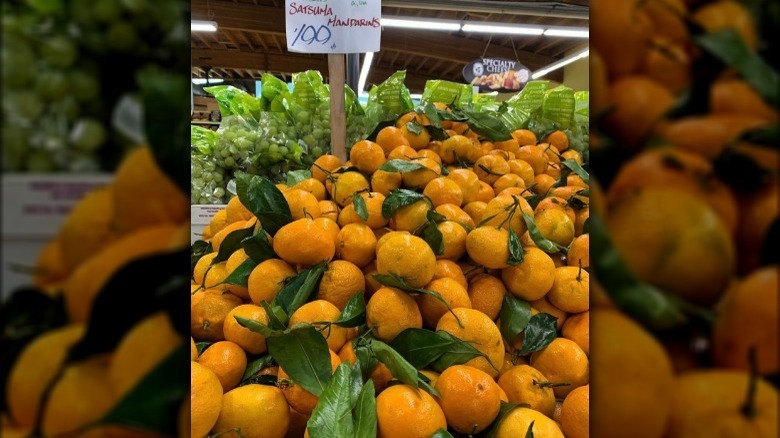 Display of Satsuma Mandarins at Berkeley Bowl