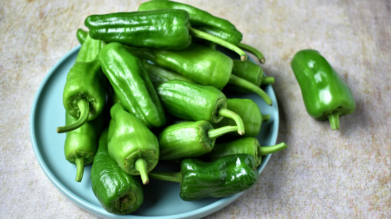 Fresh green jalapenos