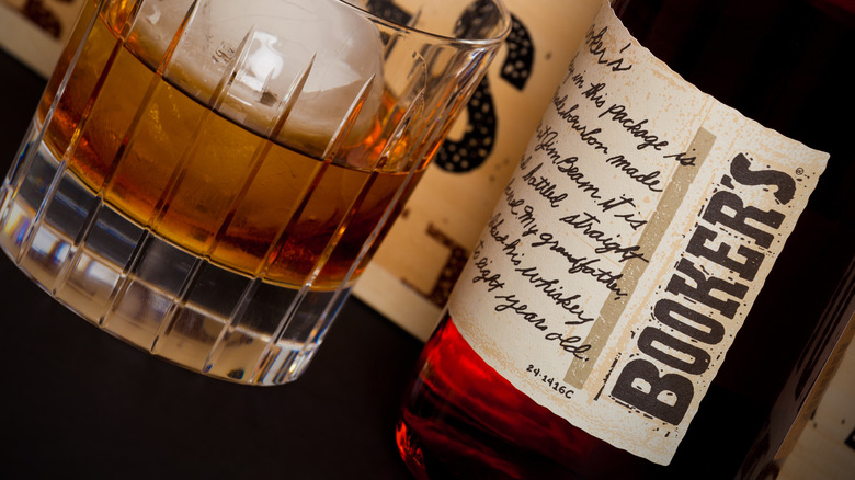 Booker's bourbon on the rocks