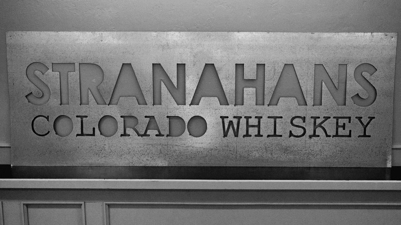 Stranahan's colorado whiskey metal sign