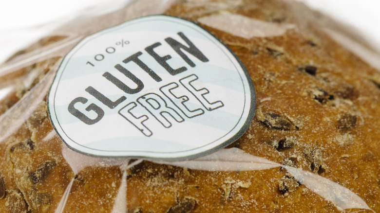 Bread with gluten-free sticker