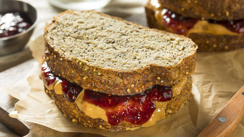 hearty peanut butter and jelly