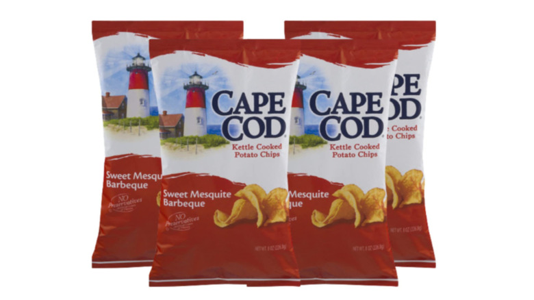 Bags of Cape Cod's Sweet Mesquite Barbeque kettle cooked chips