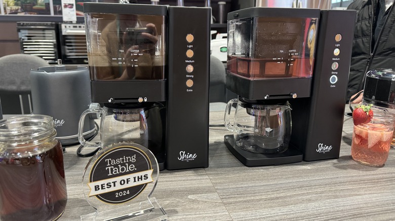 Shine Rapid cold brew machines on display