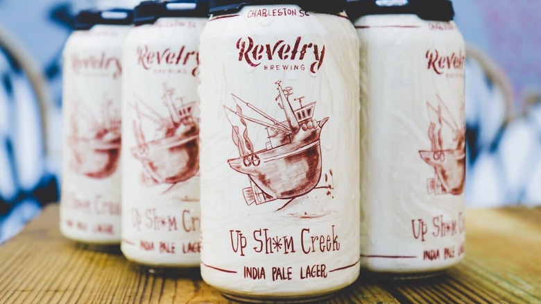 Revelry Brewing cans