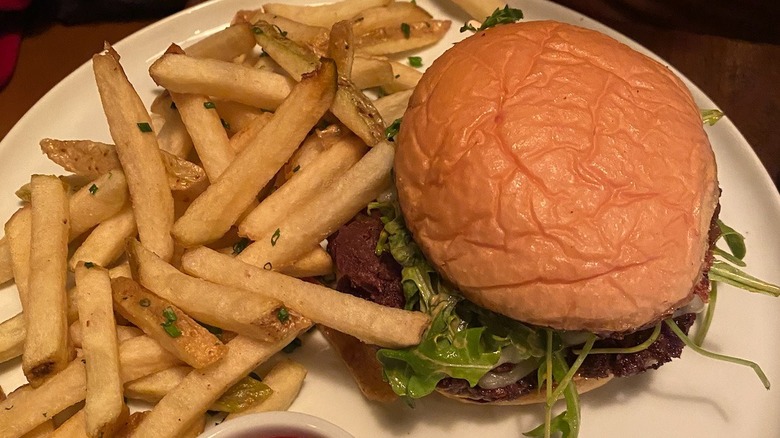 Melanie smashburger with fries