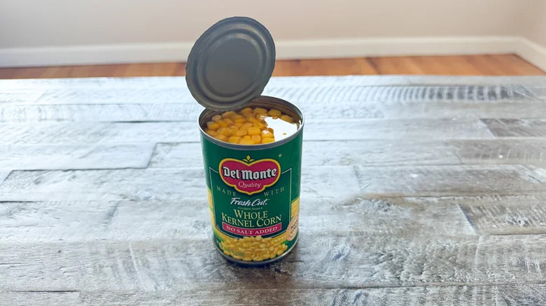 can of Del Monte corn