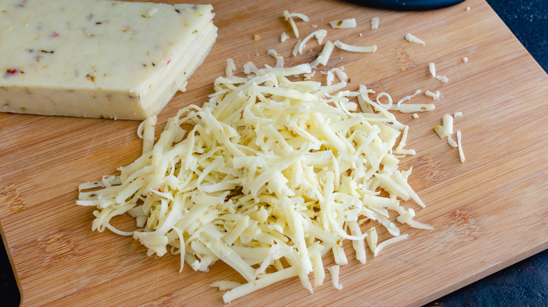 Shredded Monterey Jack cheese