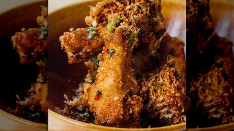 bowl of Caramelized Fish Sauce Wings 