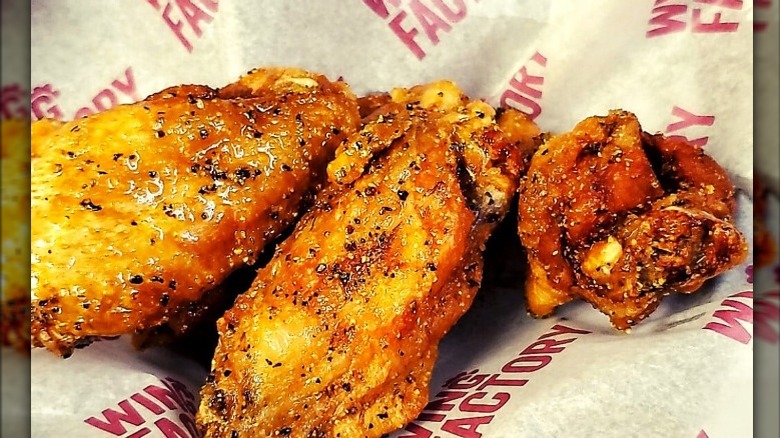 Lemon Pepper Wings on paper