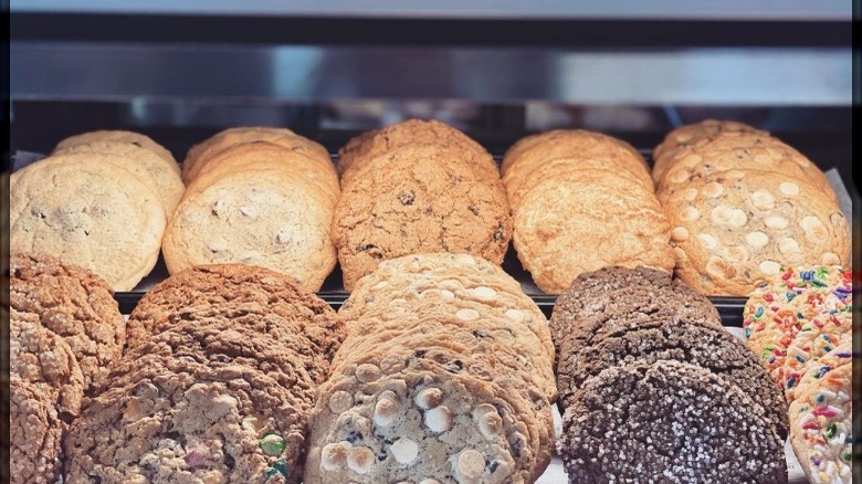 assortment of cookies on display
