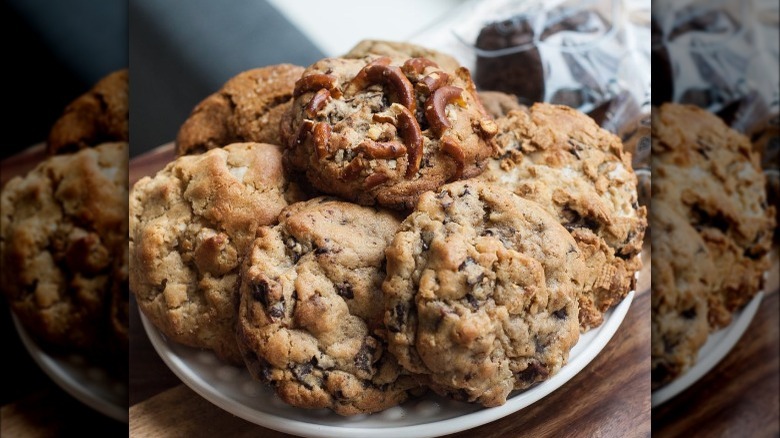 array of chocolate chip cookies