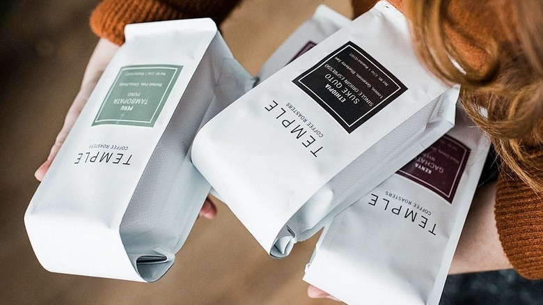 Temple Coffee Sacramento ground coffee bags