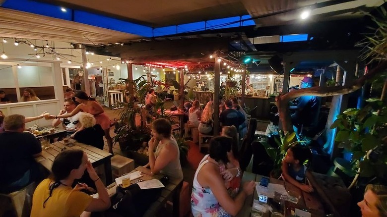 People sitting in Paia Bay Coffee Bar