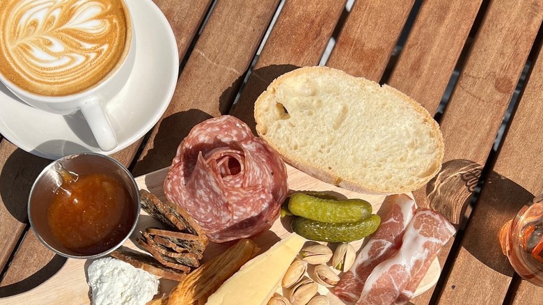 Coffee and charcuterie