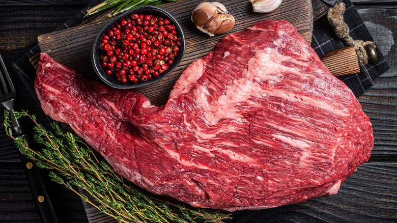 raw tri-tip steak