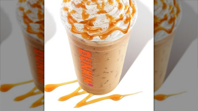 Dunkin' Caramel Craze Iced Signature Latte