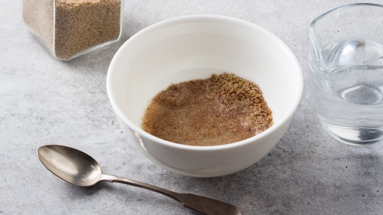 flax egg in bowl