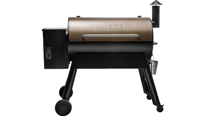 A product image of a Traeger pro series 34 smoker on white background