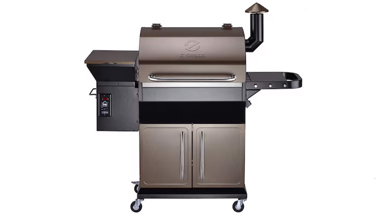 A stock image of a Z Grills smoker on white background