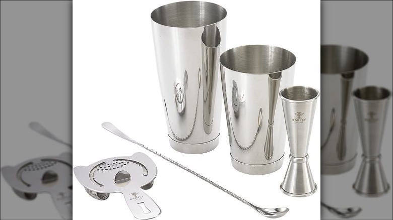 Barfly Five-piece Stainless Steel Cocktail Set﻿ 