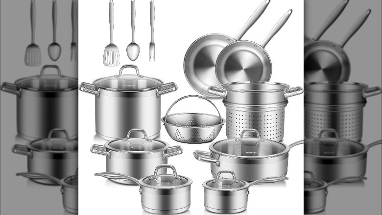  Duxtop Stainless Steel 17-Piece Pots & Pans Set