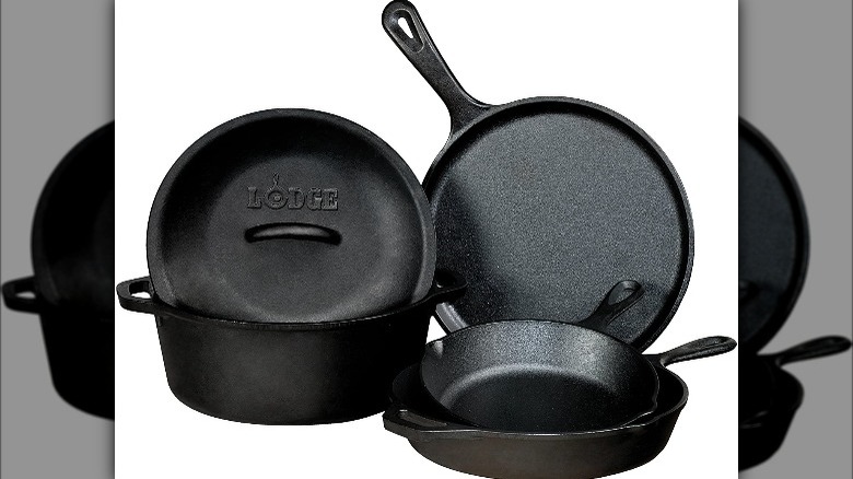 Lodge Pre-Seasoned Cast Iron 5-Piece Set