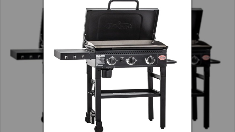 Free-standing Char-Griller Flat Iron 3-Burner Propane Gas Flat-Top Griddle