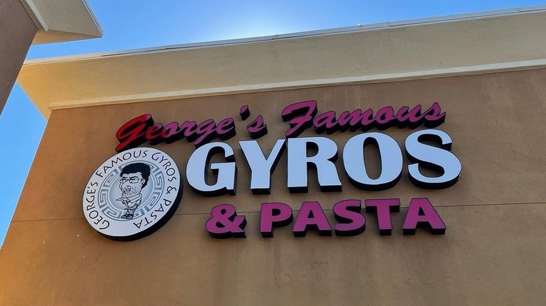 George's Famous Gyros Sign