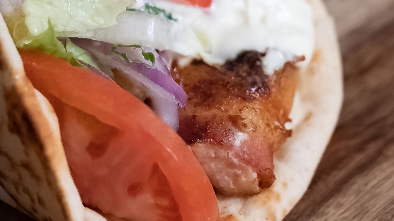 Sausage in pita