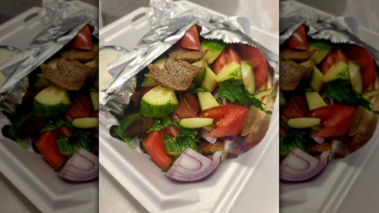 Gyro salad at GP's Greek Kitchen