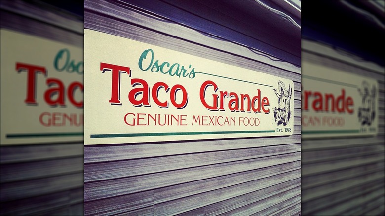 Exterior of Oscar's Taco Grande building in Alaska