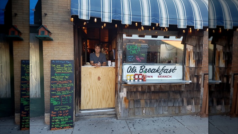 Exterior shot of Al's Breakfast restaurant in Minnesota