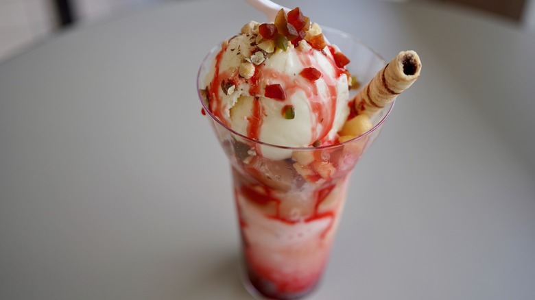 Kwality Gulbad ice cream parfait