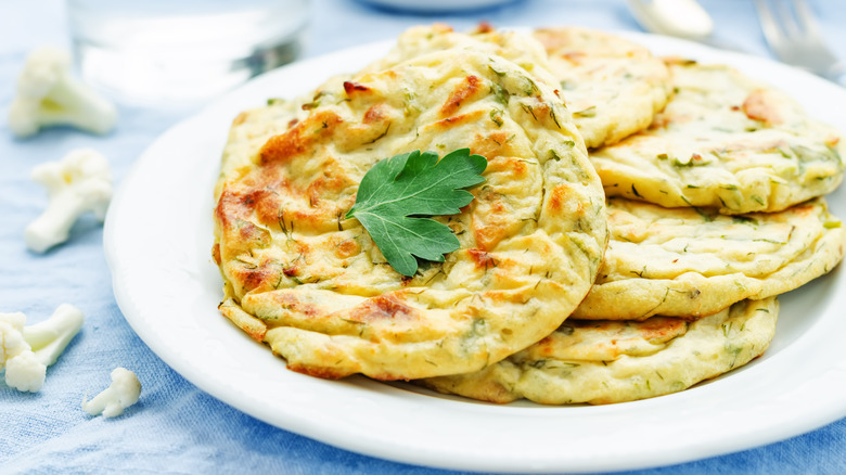 Mini cauliflower tortillas