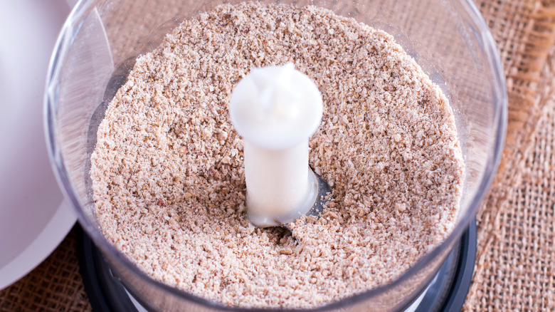 Almond meal in food processor