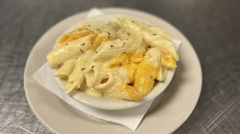 Dempsey's mac and cheese on plate