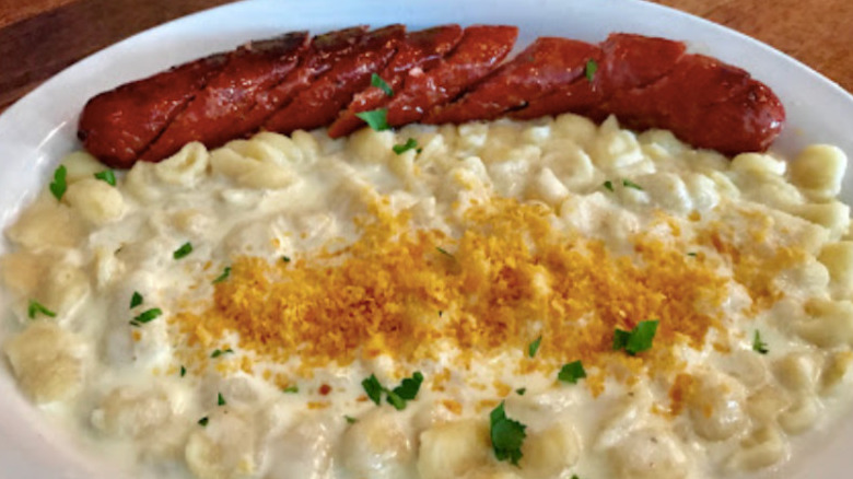 North Dakota macaroni with sausage