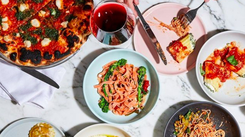 plates of homemade pasta